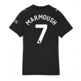 Dámské fotbalový oblečení Manchester City Omar Marmoush #7 Venkovní košile 2025-26 Krátkým Rukávem
